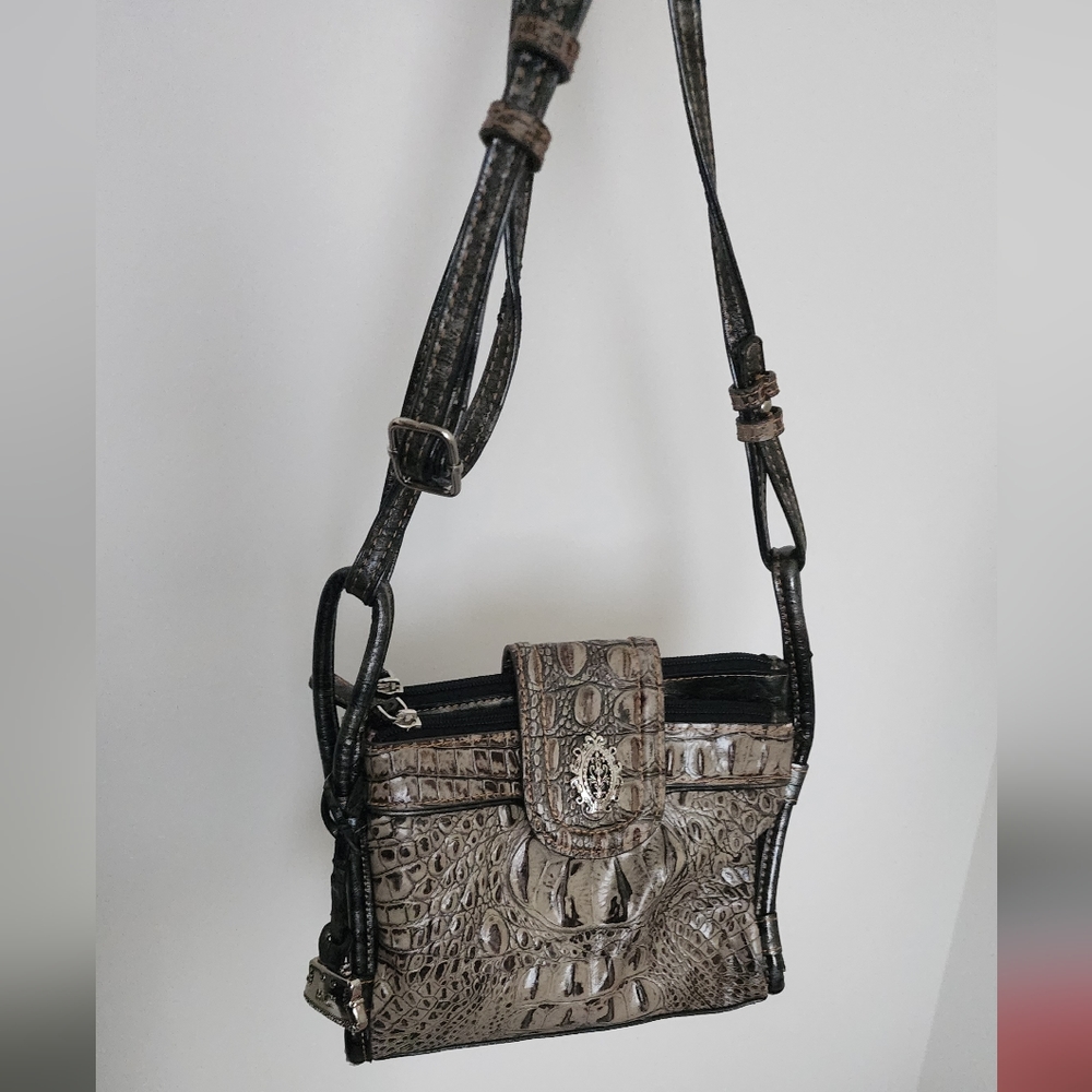 M.C. Leather Crossbody Bag